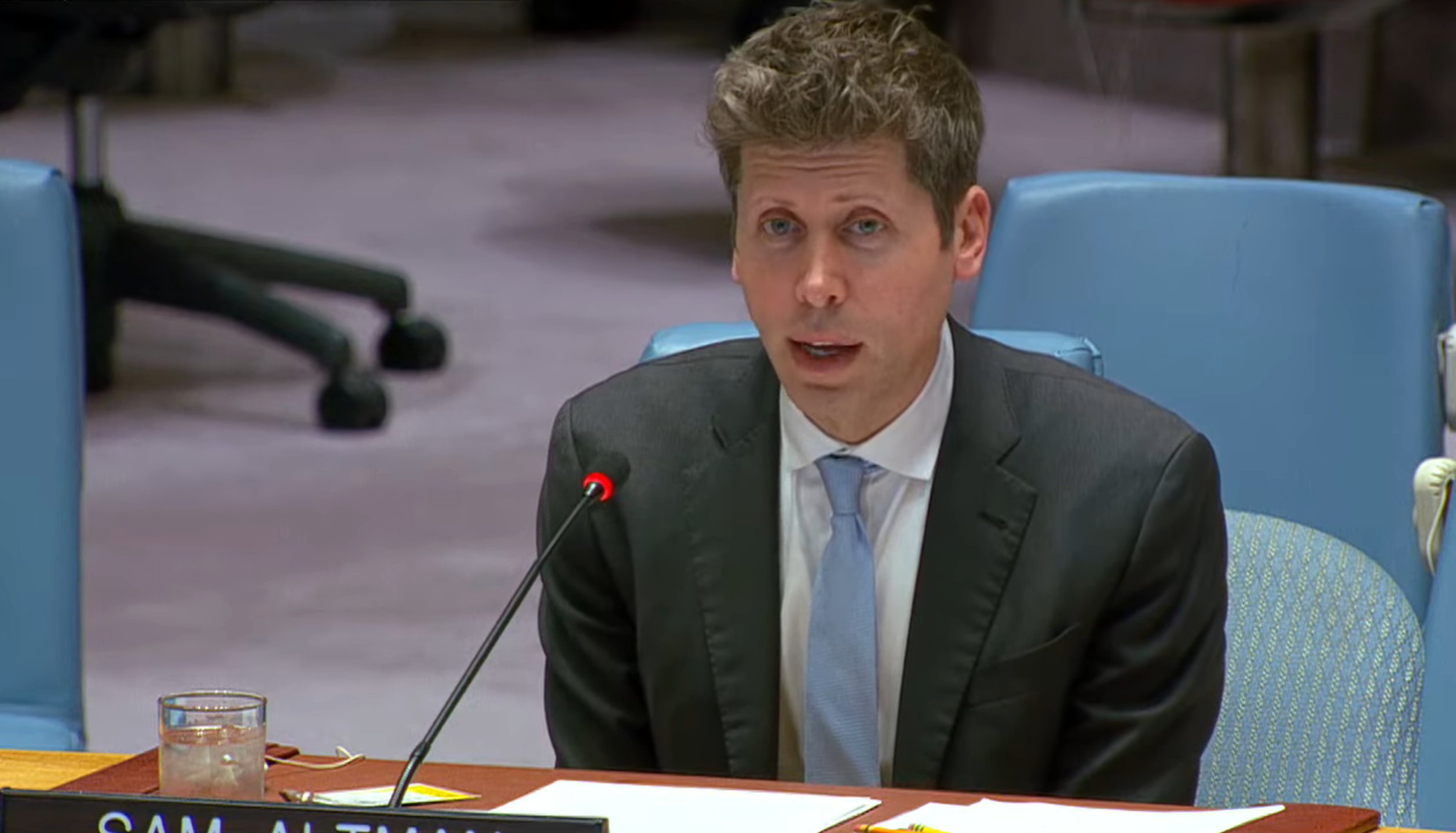 I CEO Sam Altman Urges Global Cooperation at UN Security Council