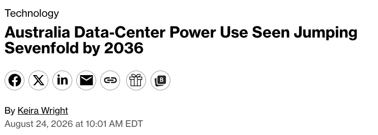 Australia's Data-Center Power Demand Seen Jumping 7x by 2035-36