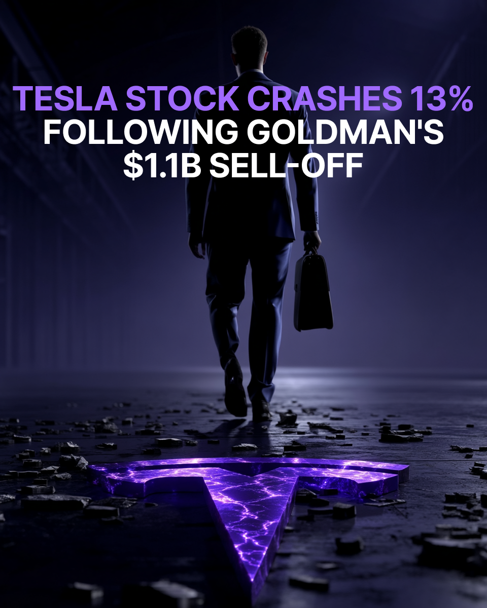 Goldman's exit spooks markets: EV giant loses 13% in single session.