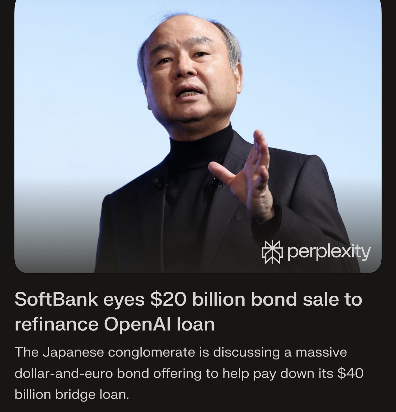 SoftBank weighs up to $20B bond sale for OpenAI investment
