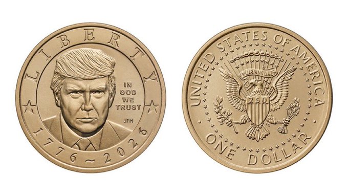 US Mint Says Trump $1 Coin Now in Circulation