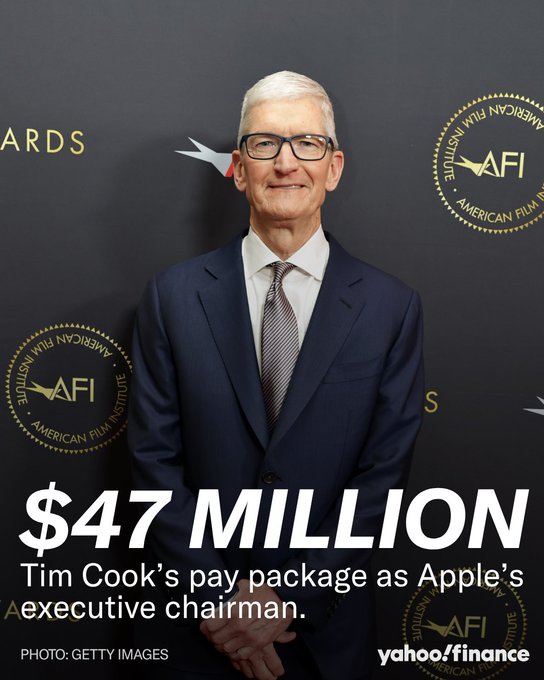 Tim Cook Transitions to Executive Chairman Role at Apple With $2 Million Base Salary and $45 Million Equity Package