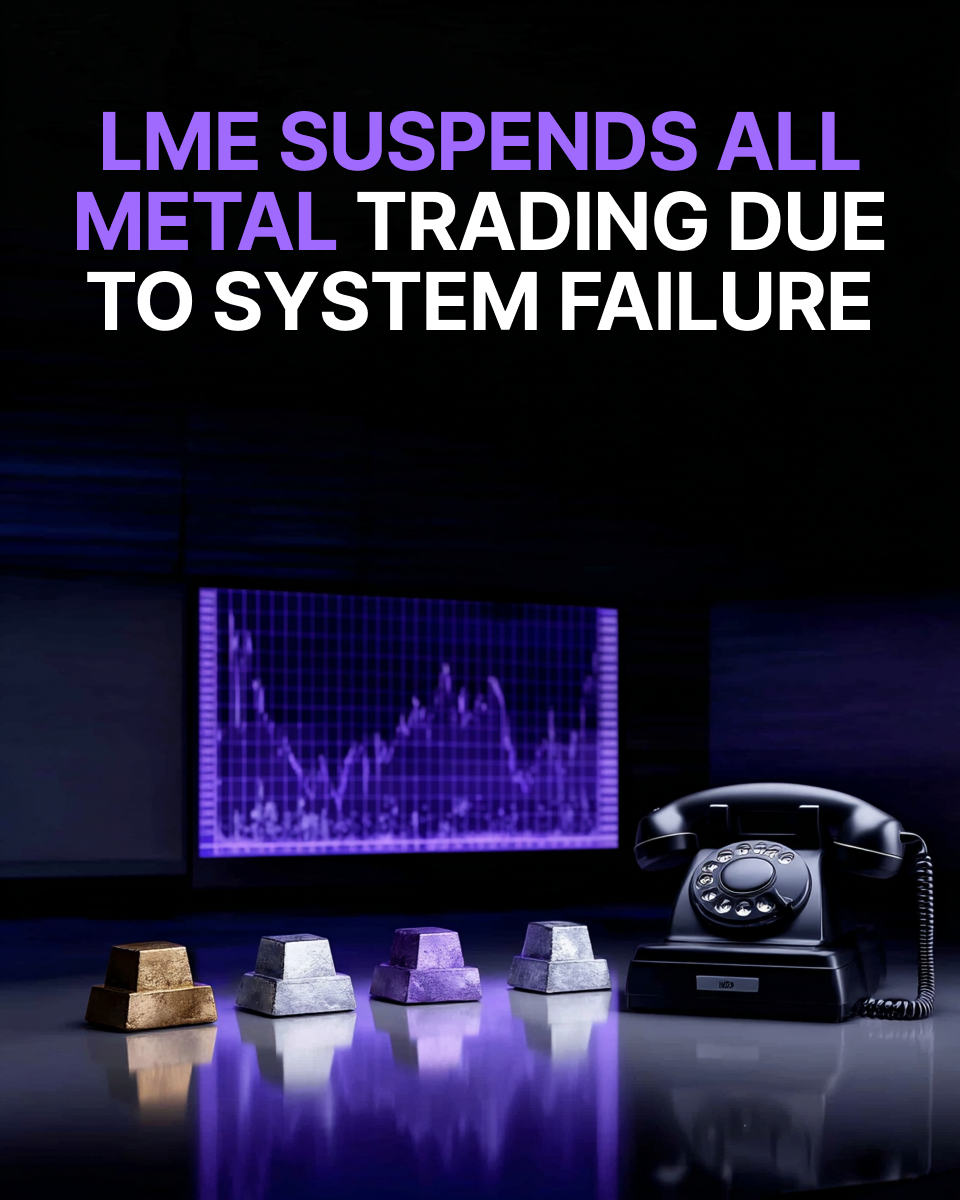 Chaos in commodities: LME suspends operations as systems go offline.