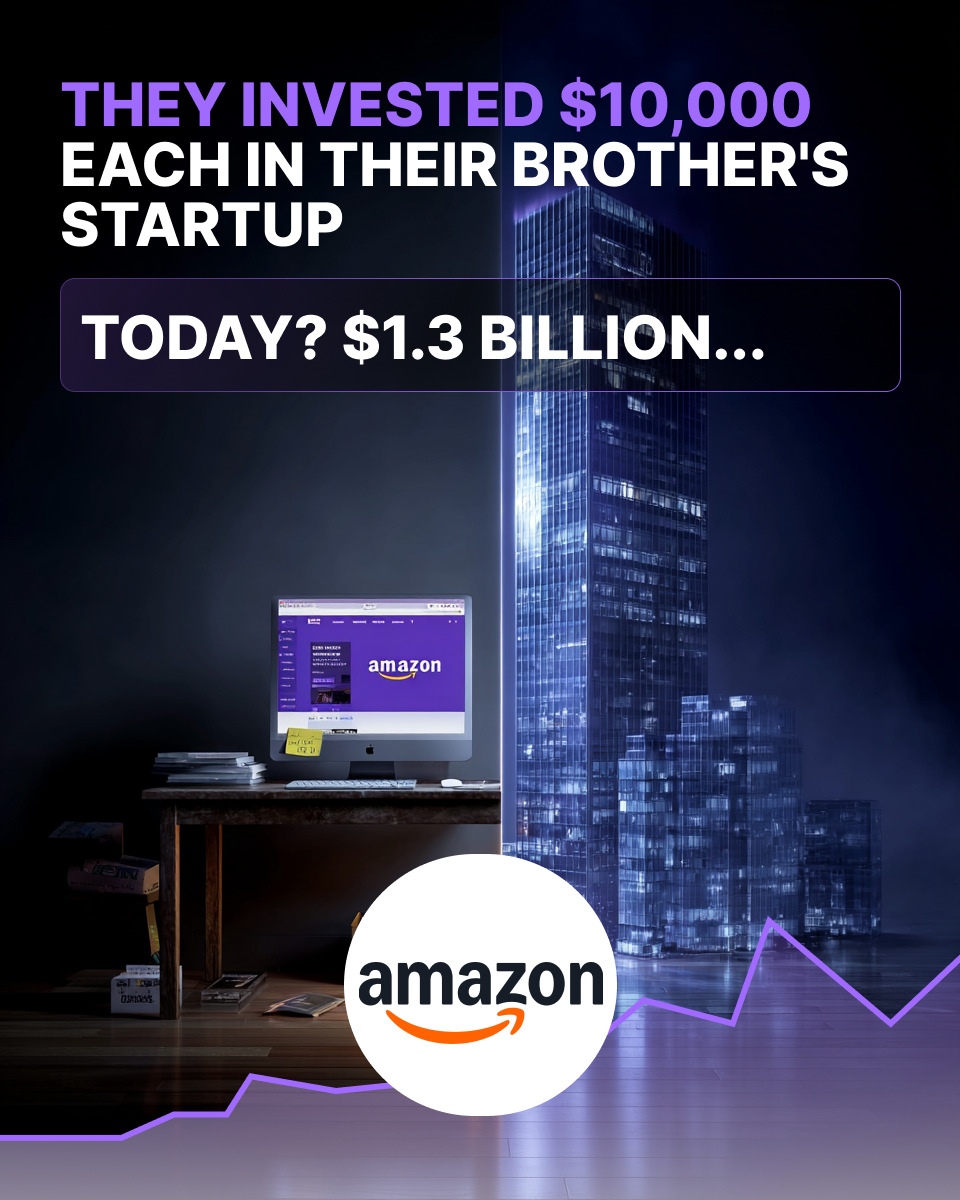 They invested $10,000 each in their brother's startup. Today? $1.3 billion.