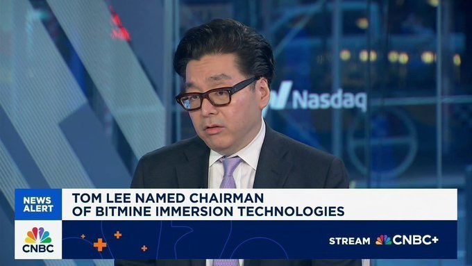 $BMNR: Tom Lee's BitMine Updates Holdings, Now Owns 4.8% of Total Ethereum Supply