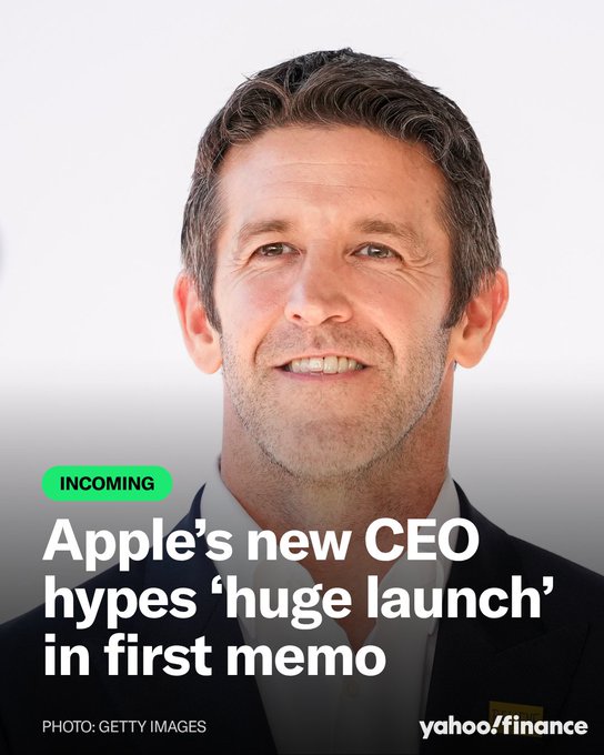 $AAPL's New CEO John Ternus Takes Over Ahead of September 9 Event