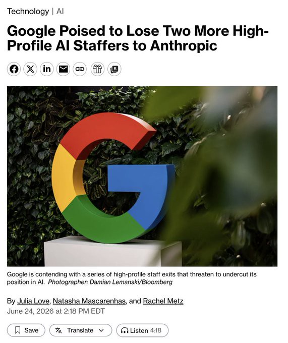 Google’s AI talent drain continues
