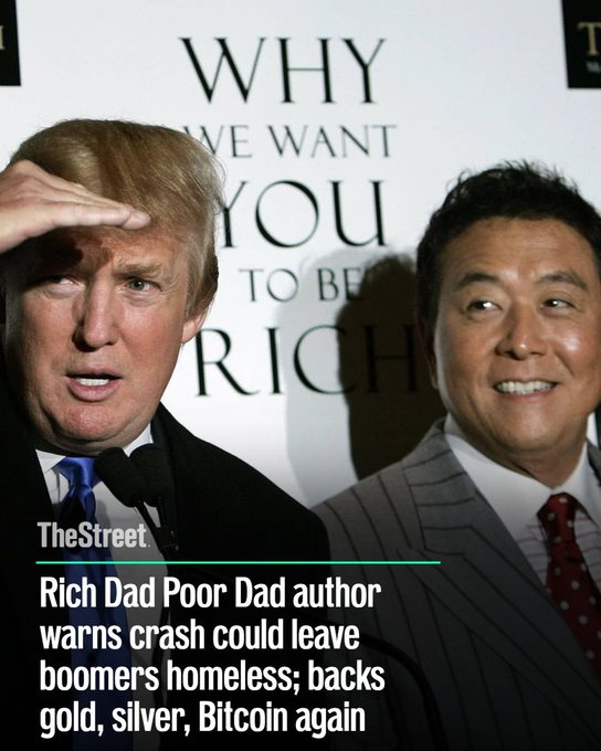 Robert Kiyosaki Warns of Massive Market Crash and Boomer Retirement Crisis, Reaffirming Calls for Gold, Silver, and Bitcoin