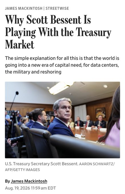 Poster Pushes Back on Narrative Tying Bessent's Treasury Buybacks to Rate Pressure