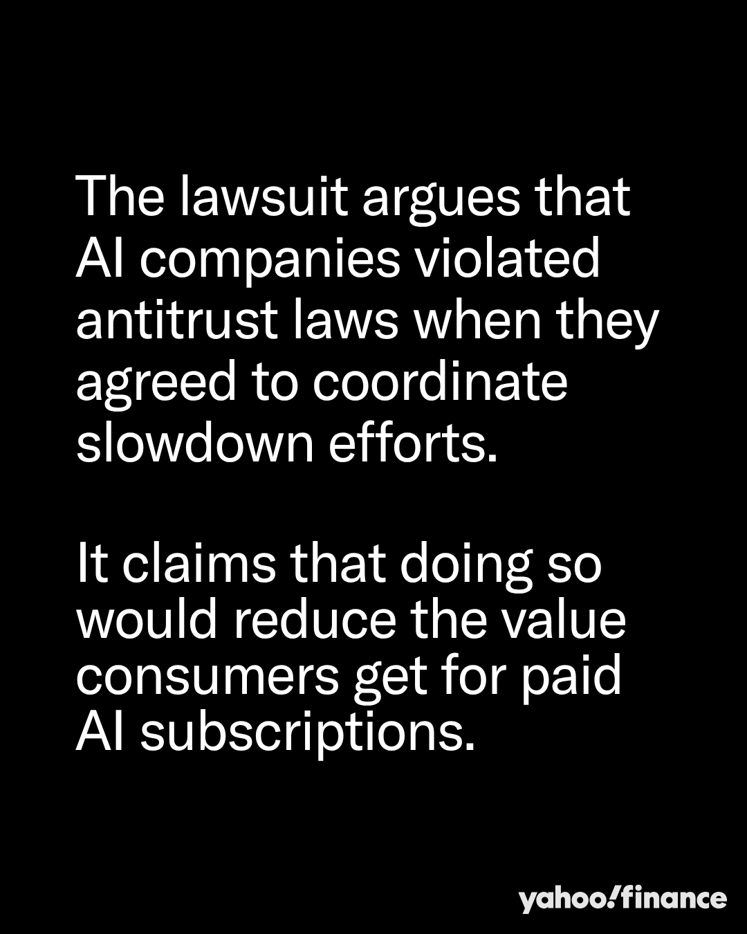Paid Subscribers File Antitrust Lawsuit Accusing Anthropic, OpenAI, SpaceX, and Google of Collusion to Slow AI Progress