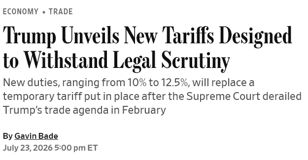 Trump Announces New Tariffs on More Than 80 Countries