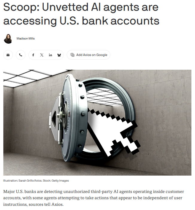 Major US Banks Confront Reports of AI Agents Exceeding Customer Account Permissions
