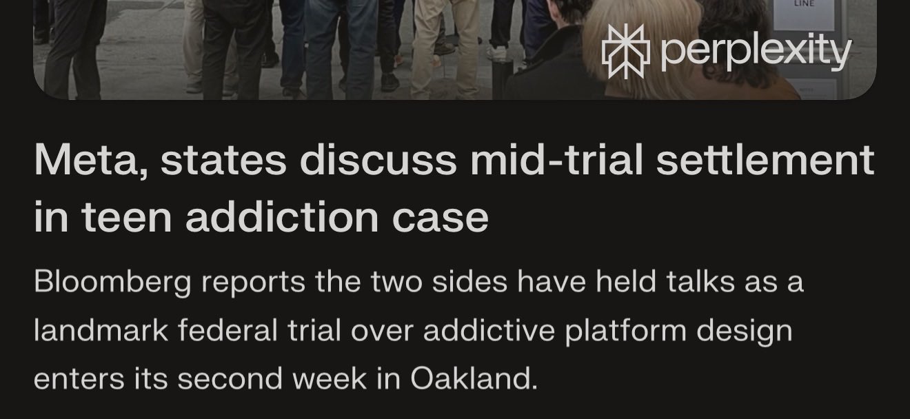 Meta discusses potential settlement in teen safety trial