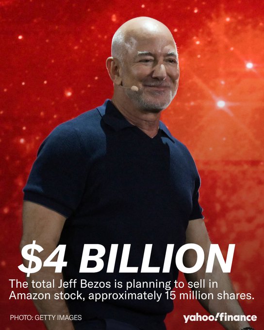 Jeff Bezos to Sell Nearly $4 Billion in $AMZN Stock