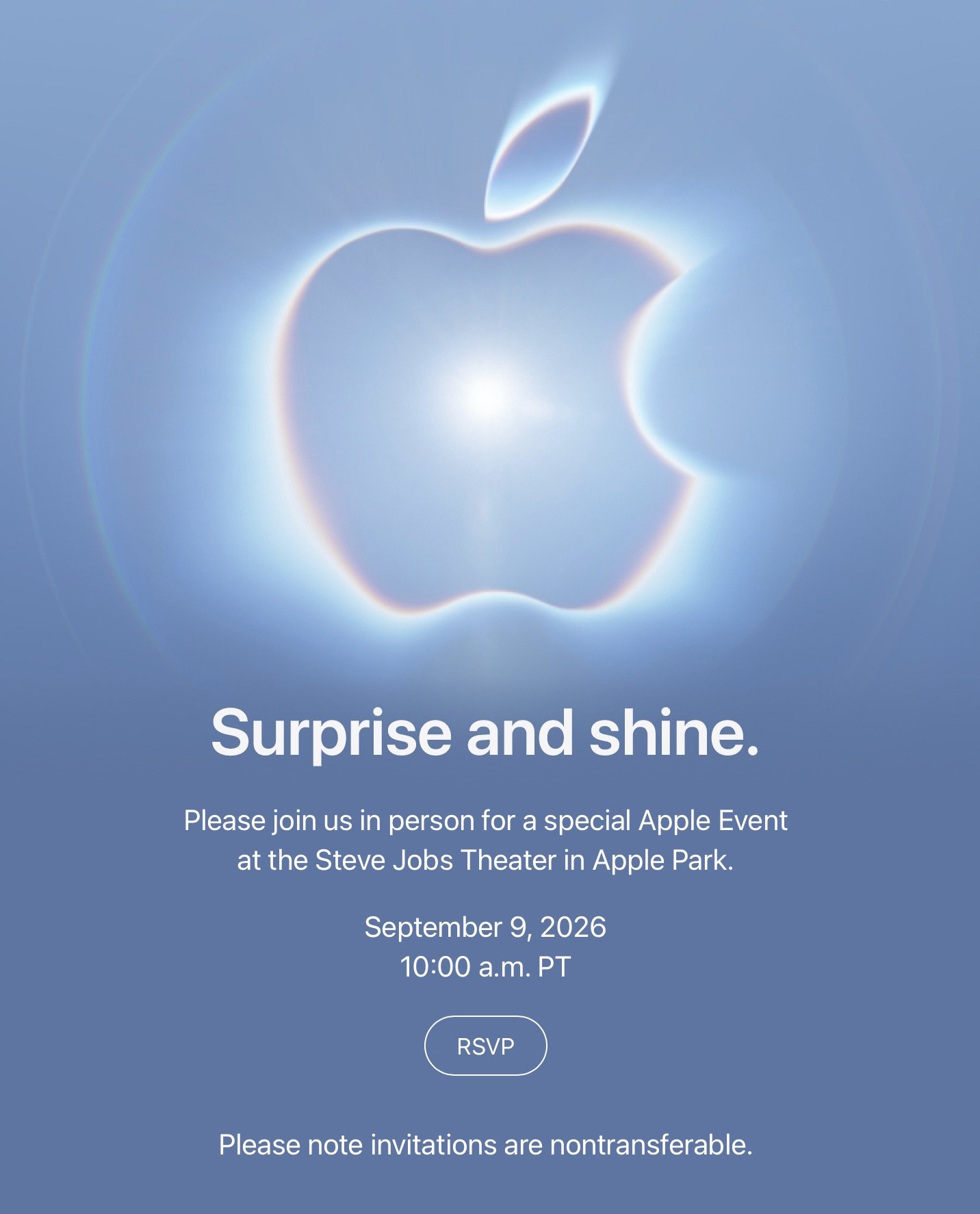 $AAPL Sets September 9 Launch Event for iPhone 18