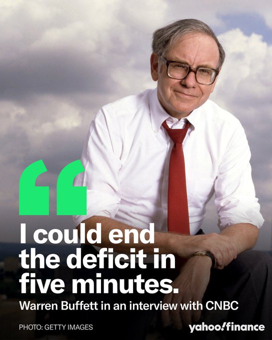 Buffett's Five-Minute Deficit Fix: Ban Congress From Reelection Above 3% of GDP