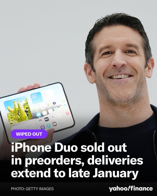 Apple’s First Foldable Phone Sells Out Quickly as $1,999 iPhone Duo Hits Resale Market