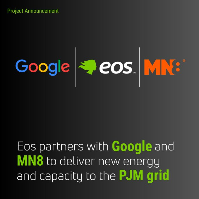 $EOSE and $GOOGL Partner on West Virginia Solar and Long-Duration Storage Project for PJM Grid