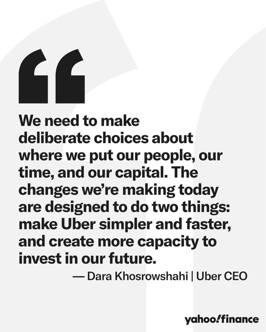 $UBER Lays Off About 3,300 People, or 10% of Global Headcount