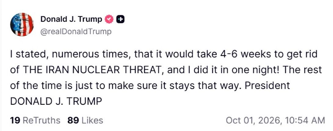 President Trump Claims Iran's Nuclear Threat Neutralized in "One Night" Amid Ongoing Middle East Tensions