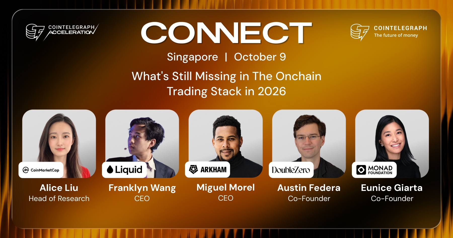 CONNECT Singapore to Examine Remaining Gaps in Onchain Trading