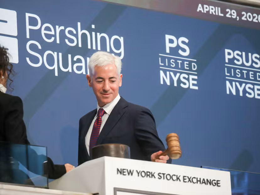 Bill Ackman's Pershing Square Builds $1.1B Stake in $V, Also Adds $MA and $SPGI